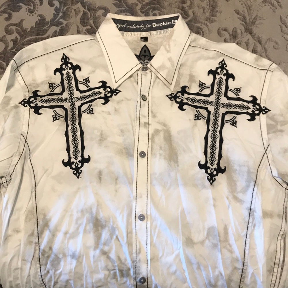 Buckle | Men’s Long Sleeve Button-Down, Size M